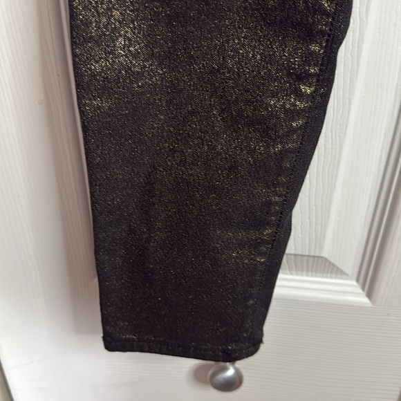 Frame Black and Gold Women's Jeans Le high Skinny Size 27 - Picture 4 of 8
